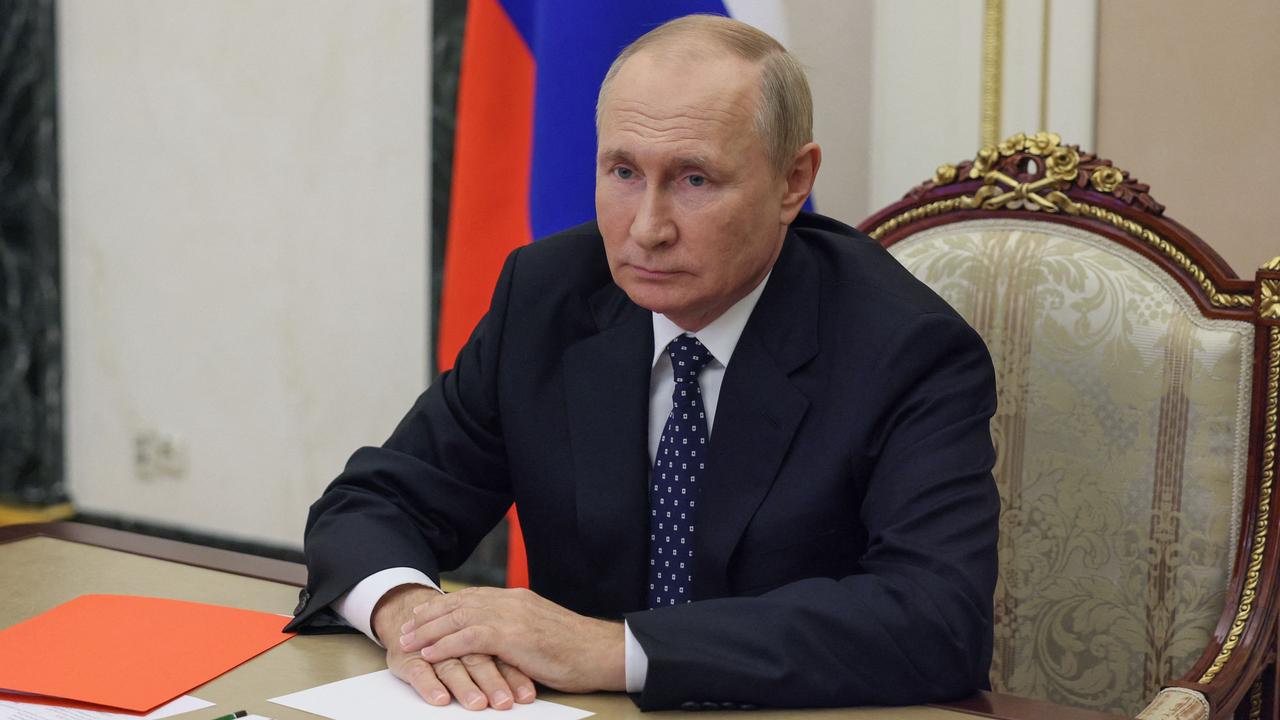 Russian President Vladimir Putin has signed amendments to the Criminal Code, introducing punishments of up to 10 years jail for Russians who abandon or fail to report for military duty. Picture: Gavriil Grigorov / Sputnik / AFP