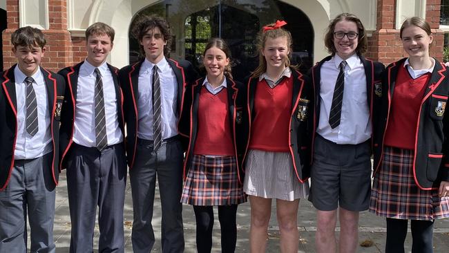 The Ballarat Clarendon College school captains of 2024. Picture: Supplied.