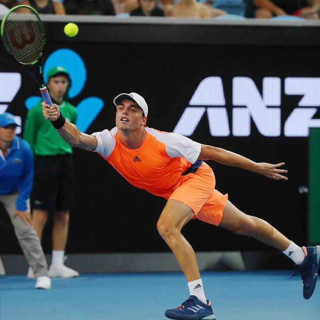 Chris O'Connell finally made it to Melbourne on Tuesday. Picture: Michael Klein