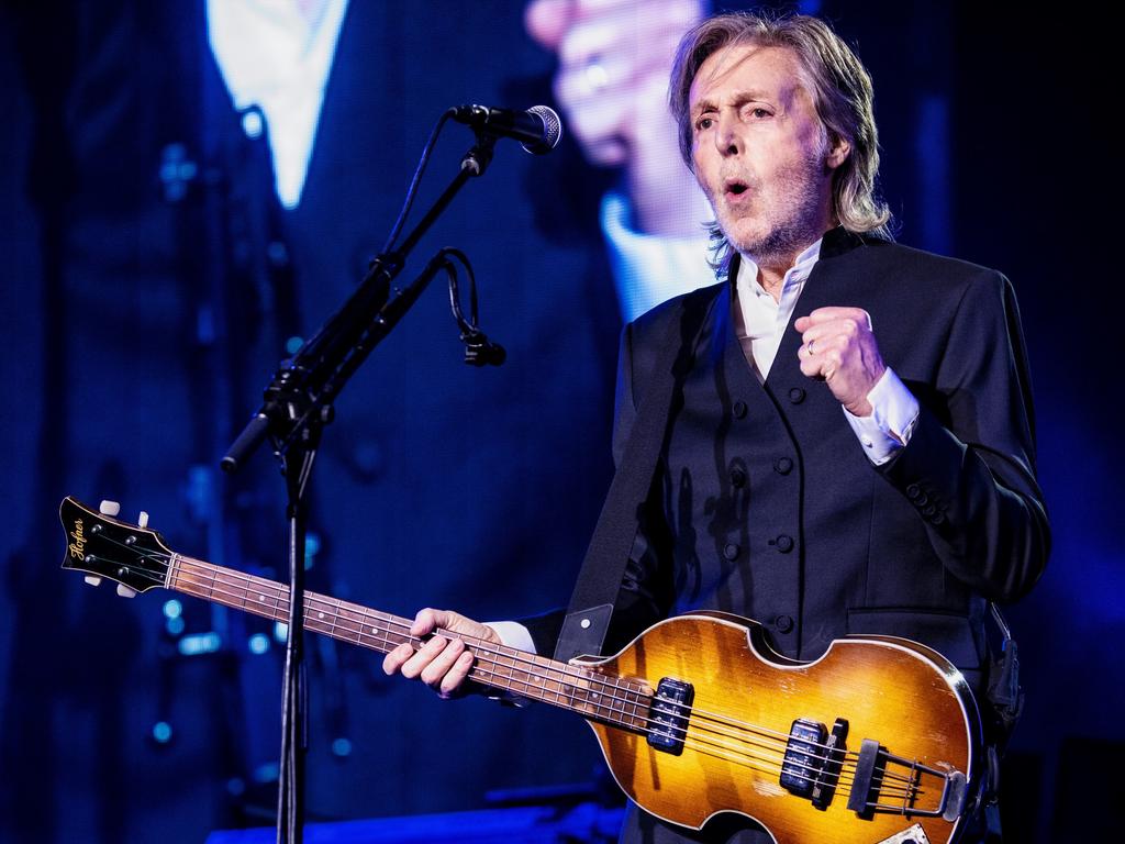 Paul McCartney in concert at Adelaide Entertainment Centre. Picture: MPL Communications