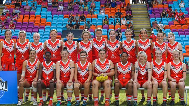 Waratah vs PINT in the 2022-23 NTFL womenÃ&#149;s grand final. Picture: PEMA TAMANG Pakhrin