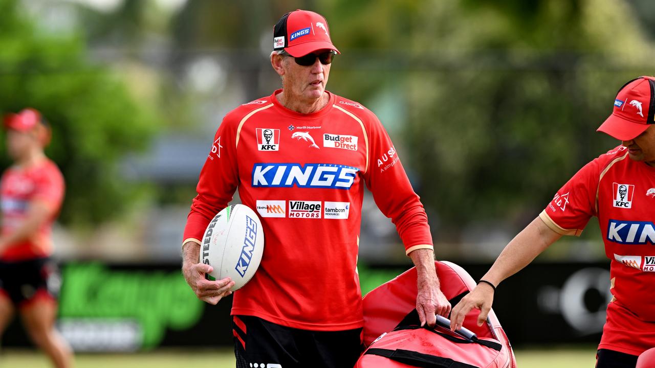 Coach Wayne Bennett has some work to do. (Photo by Bradley Kanaris/Getty Images)