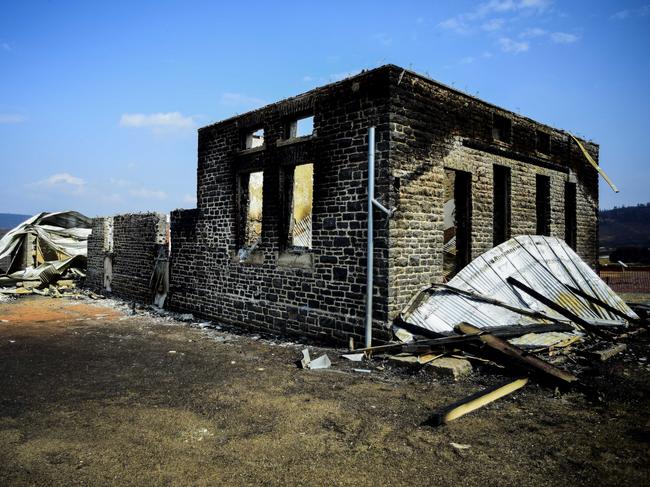 . Kiandra Courthouse after the fires. Picture: Paul McIver.