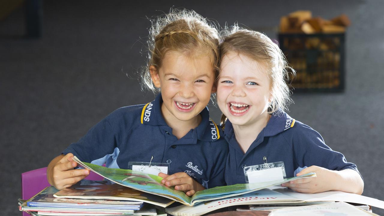 Redlands College. Prep students Rose Alleway and Ava Lamb. Picture: Renae Droop