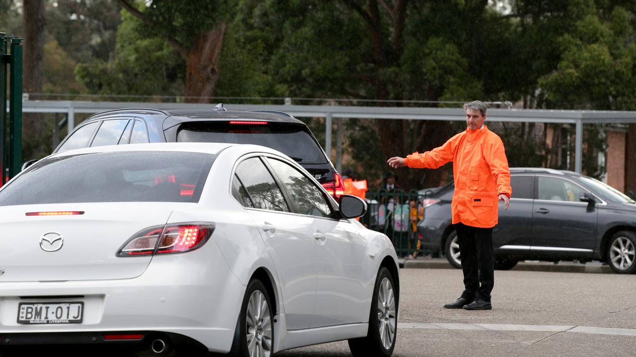 A soaring school population at Carlingford West Public School has compounded traffic. Picture: Jonathan Ng