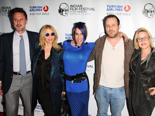 The Arquettes ... celebrity siblings (from left) David, Rosanna, Alexis, Richmond and Patricia Arquette. Picture: Supplied