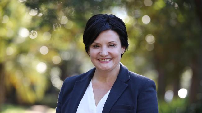 Newly-elected NSW Labor Leader Jodi McKay held a door stop Burwood this morning. Picture: David Swift.