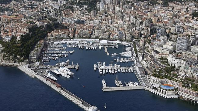The real thing: An aerial view of a harbour in Monaco. 