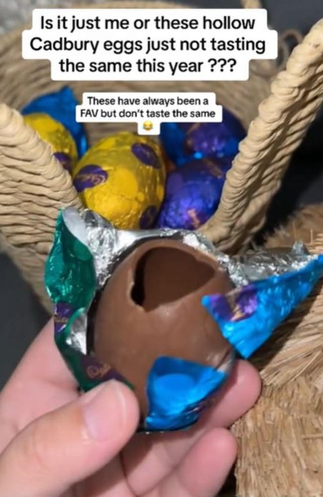 But Cadbury has hit back at the speculation, confirming ‘there’s been no change to the recipe’ with news.com.au. Picture: TikTok