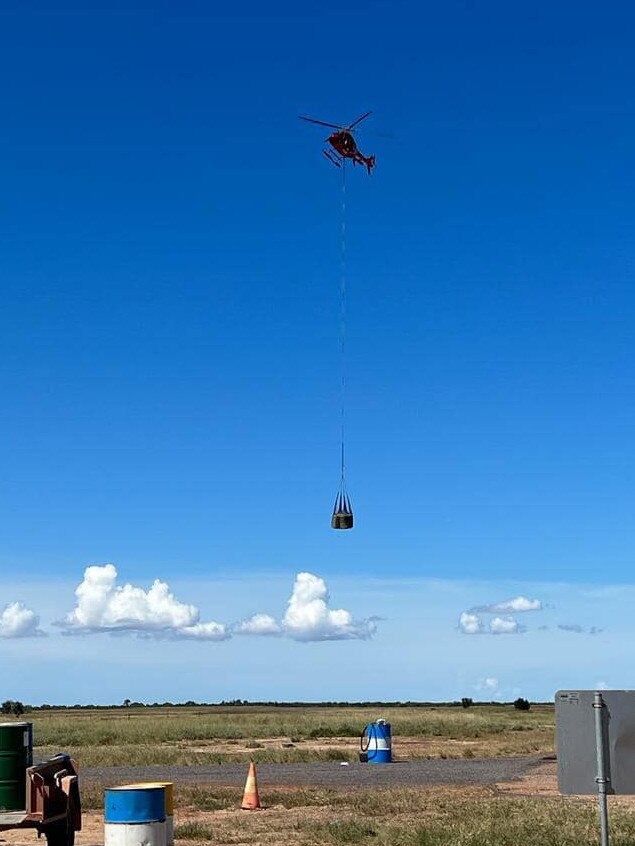 Nautilus have been helping with the floods throughout the Gulf of Carpentaria with bringing in hay for cattle, crews for the clean up, and food drops. Photo: supplied