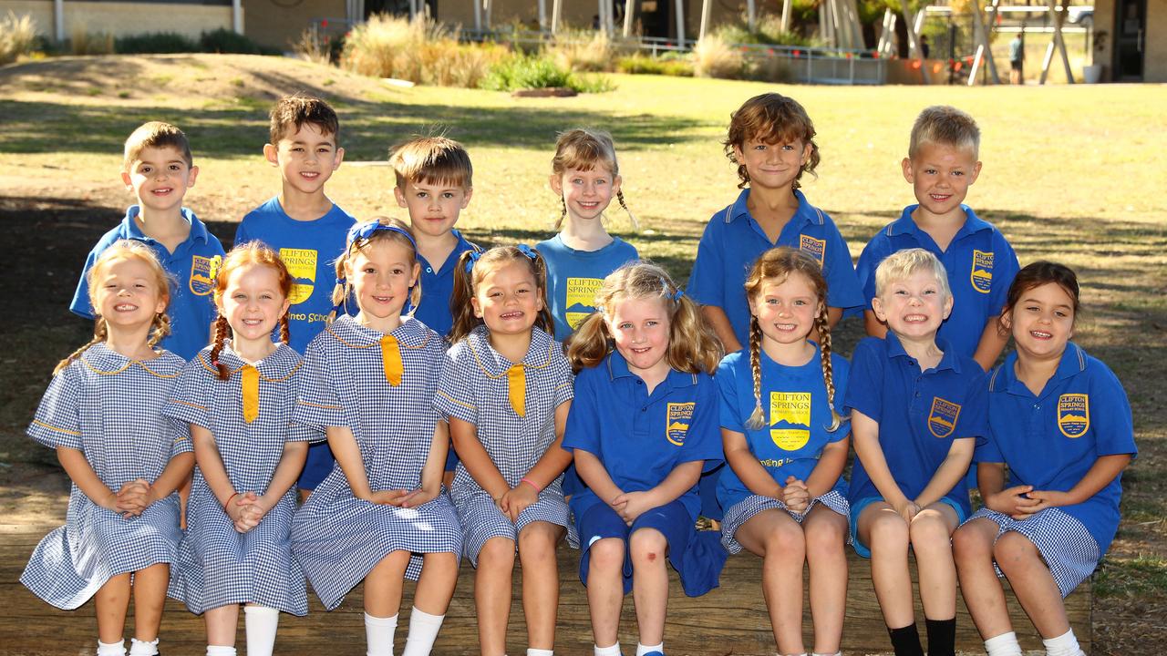 Clifton Springs Primary School 2025 Prep M front Frankie Longhurst, Addie Dimopoulos, Claire Toyne, Audrey Dunn, Keely Hounsell, Piper McConville, Alex Csiszar, Oceania Morell. Back Tommy White, Noah Smissen, Harrison Hovey, Lilly Murphy, Bear Powell, Oliver Harrison