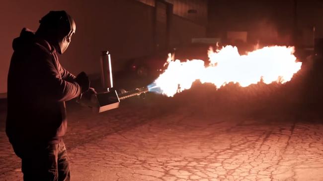 XM42 Handheld Flamethrower for sale on Indiegogo | news.com.au ...