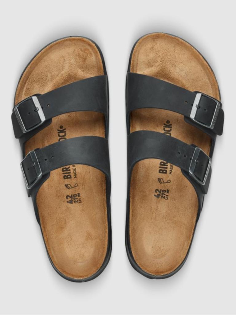 Birkenstock Arizona Waxy Leather Mens Slide. Picture: Birkenstock