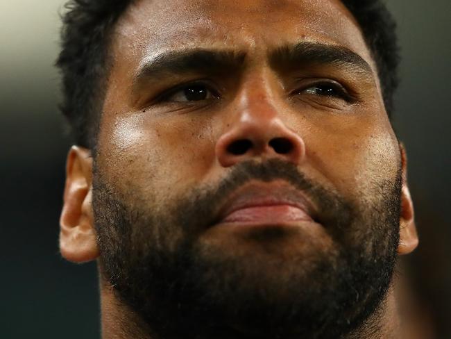 SYDNEY, AUSTRALIA - SEPTEMBER 08: Sam Thaiday of the Broncos looks on during the NRL Qualifying Final match between the Sydney Roosters and the Brisbane Broncos at Allianz Stadium on September 8, 2017 in Sydney, Australia.  (Photo by Cameron Spencer/Getty Images)