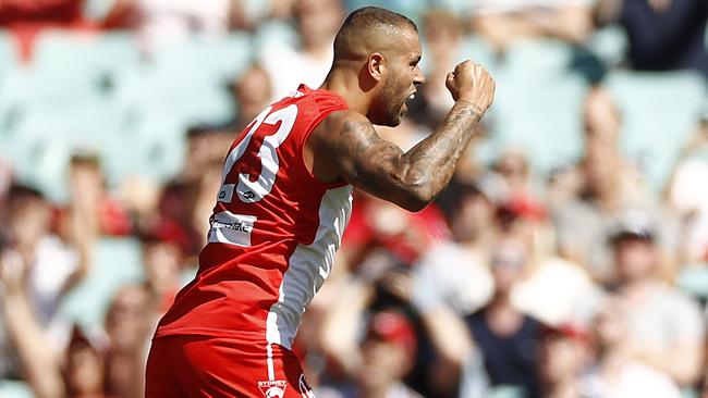 The leading forward is back — and Buddy’s excited. Picture: AFL Photos/Getty Images