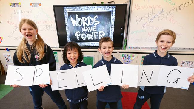 NAPLAN Spelling. Grade 3 and 5 students at Gardenvale Primary School in Brighton have boosted their spelling skills in recent years and have half of their students above standard in spelling and reading. Picture: David Caird