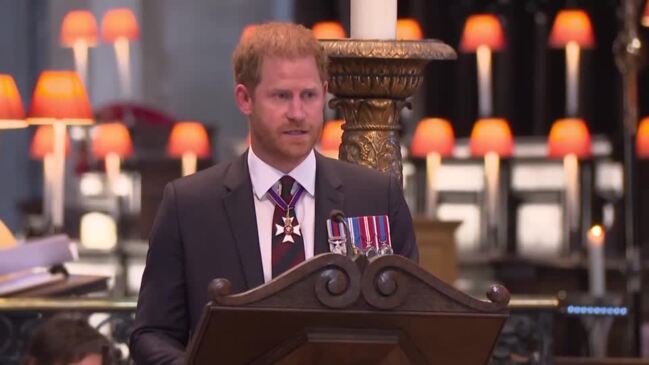 Prince Harry attends Invictus Games service in London