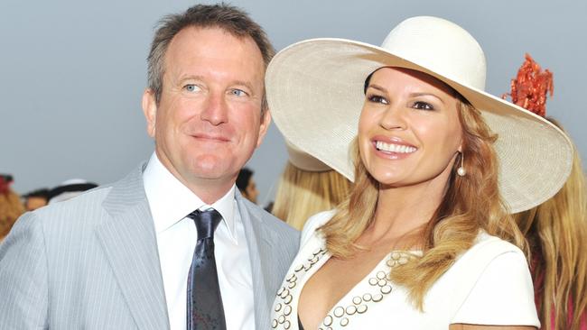 McPherson with wife Sonia Kruger, one of the network’s biggest stars.