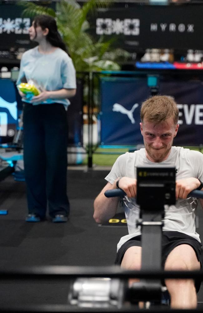 10000 athletes put their fitness to the test in a massive Hyrox competition this weekend (14-15 Dec) at Melbourne Exhibition and Convention Centre. Picture Valeriu Campan