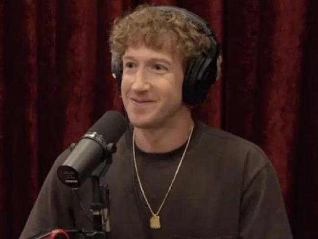 Mark Zuckerberg during his appearance on the Joe Rogan podcast.