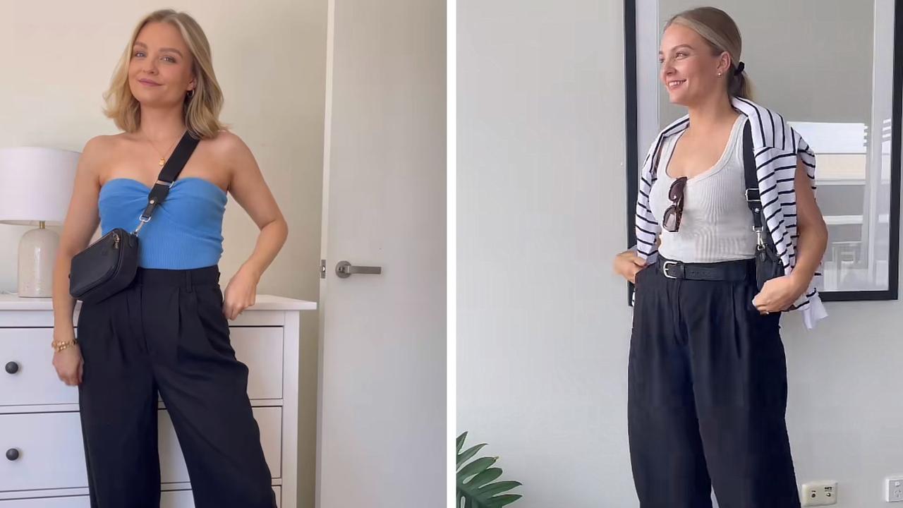 Celebrities are loving the wide-leg pant trend: Shop from H&M and more