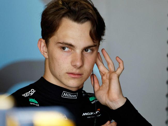 MIAMI, FLORIDA - MAY 06: Oscar Piastri of Australia and McLaren prepares to drive in the garage during final practice ahead of the F1 Grand Prix of Miami at Miami International Autodrome on May 06, 2023 in Miami, Florida.   Chris Graythen/Getty Images/AFP (Photo by Chris Graythen / GETTY IMAGES NORTH AMERICA / Getty Images via AFP)