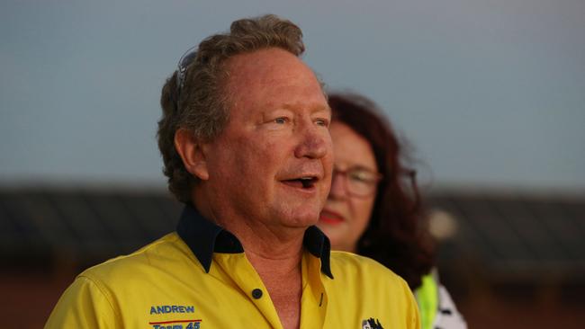 Fortescue’s Andrew Forrest is backing one of the nation’s biggest hydrogen projects. Picture: Justin Benson-Cooper