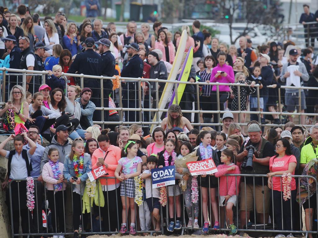 The Duke and Duchess of Sussex, Prince Harry and Meghan Markle visit Bondi beach to take part in the 
