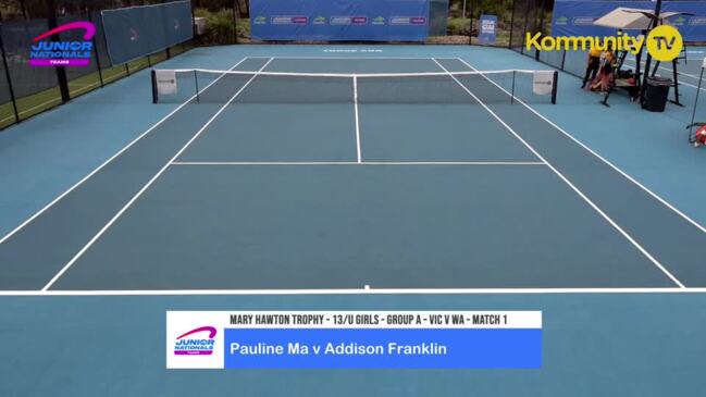 Replay: Pauline Ma (Vic) v Addison Franklin (WA) - Australian Junior Teams Championships U13