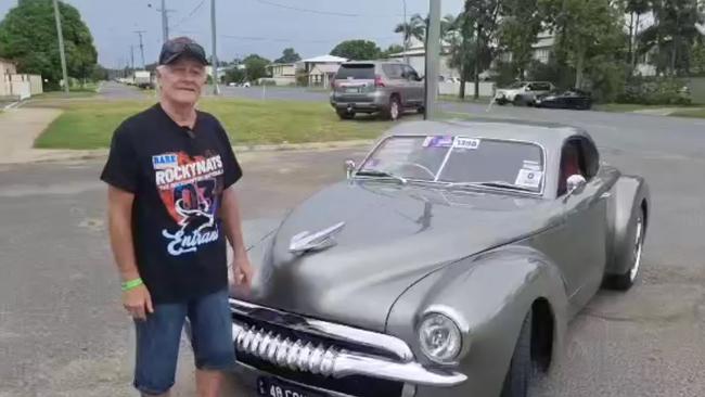 Macca from Gin Gin and his 48 Chev Coup. Photo: Kentos Komms