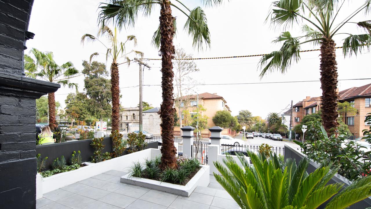 The judges loved the hero palm tree at the centre of the garden. Picture: The Block