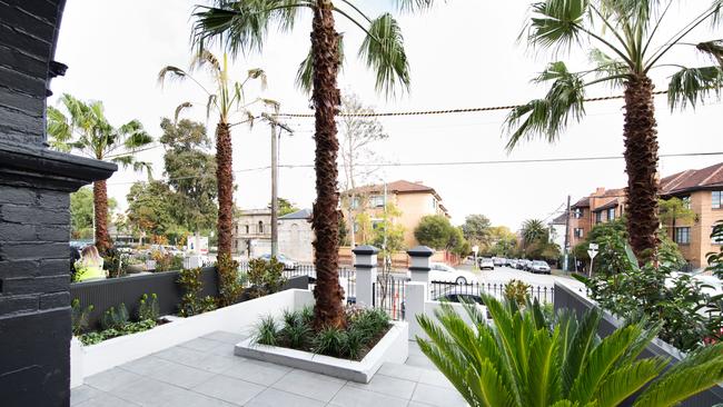 The judges loved the hero palm tree at the centre of the garden. Picture: The Block