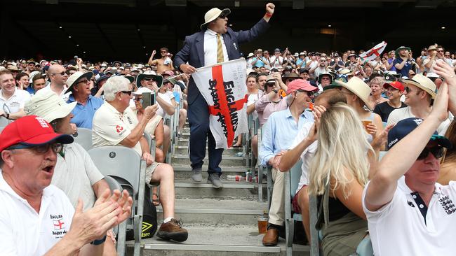 Barmy Army in full swing. Pic: Michael Klein