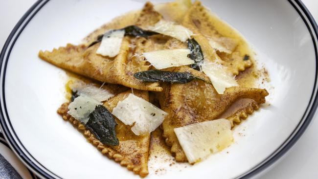 Ramona Trattoria’s Triangoli pumpkin pasta. Picture: Nigel Hallett