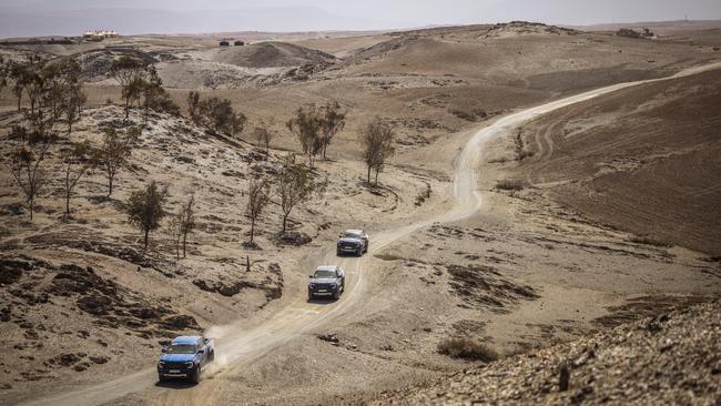 Ford Ranger Raptor in the Agafay Desert in Morocco. Photo: Supplied