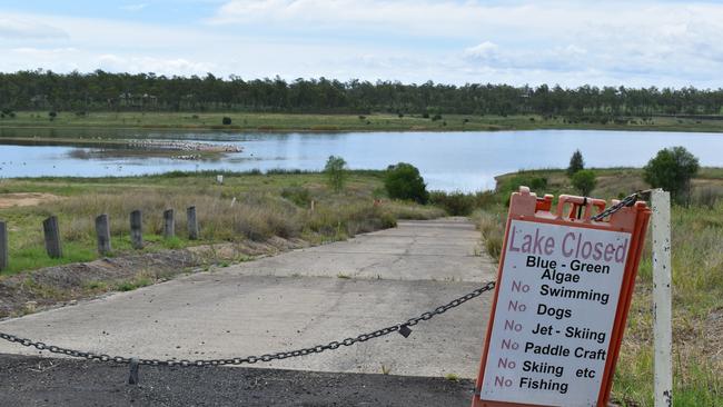 Lake Dyer, Laidley currently sits at 2.9 per cent capacity. Photo: Hugh Suffell.