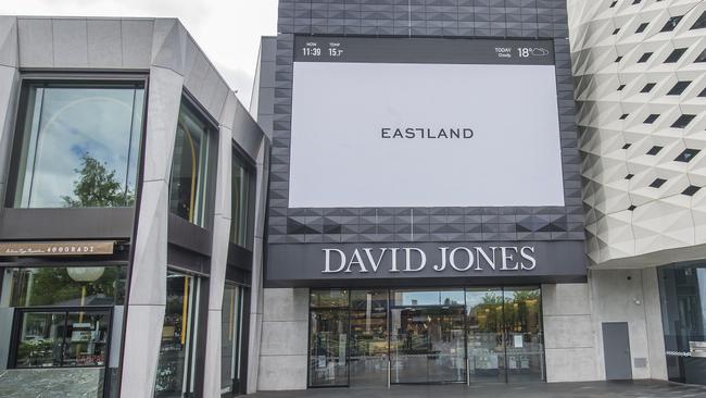 David Jones scrapped its Town Square entrance and top level in late 2018.