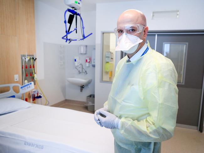 Dr John Gerrard. Director of infectious diseases. Health Health Minister Steven Miles will meet the Gold Coast clinical team treating coronavirus patients at Gold Coast University Hospital and tour the infectious disease unit. Pic Tim Marsden