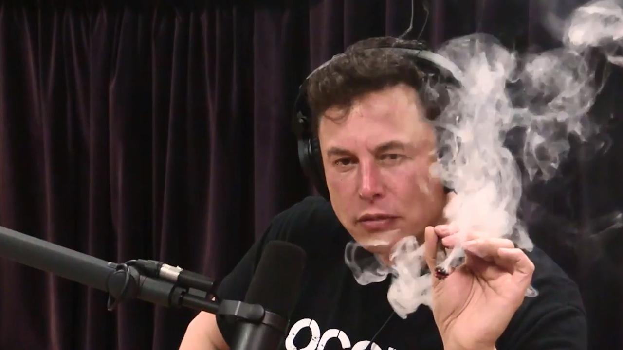 While being investigated over the $420 a share tweet, Musk went on a podcast and smoked (legal) weed, which he calls “pot” and claims to rarely use.