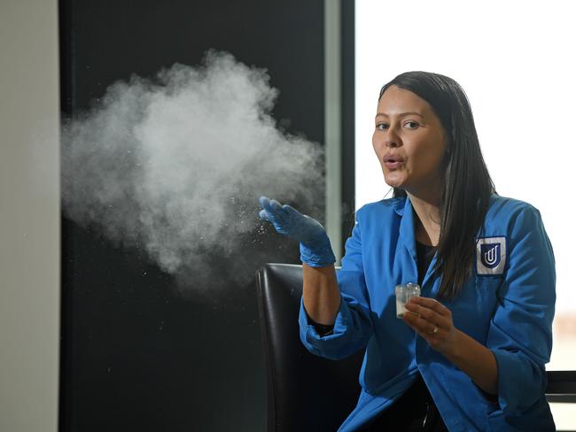 29/09/20 - UniSA researcher Tahlia Meola from the ARC Centre of Excellence in Convergent Bio-Nano Science and Technology.Picture: Tom Huntley