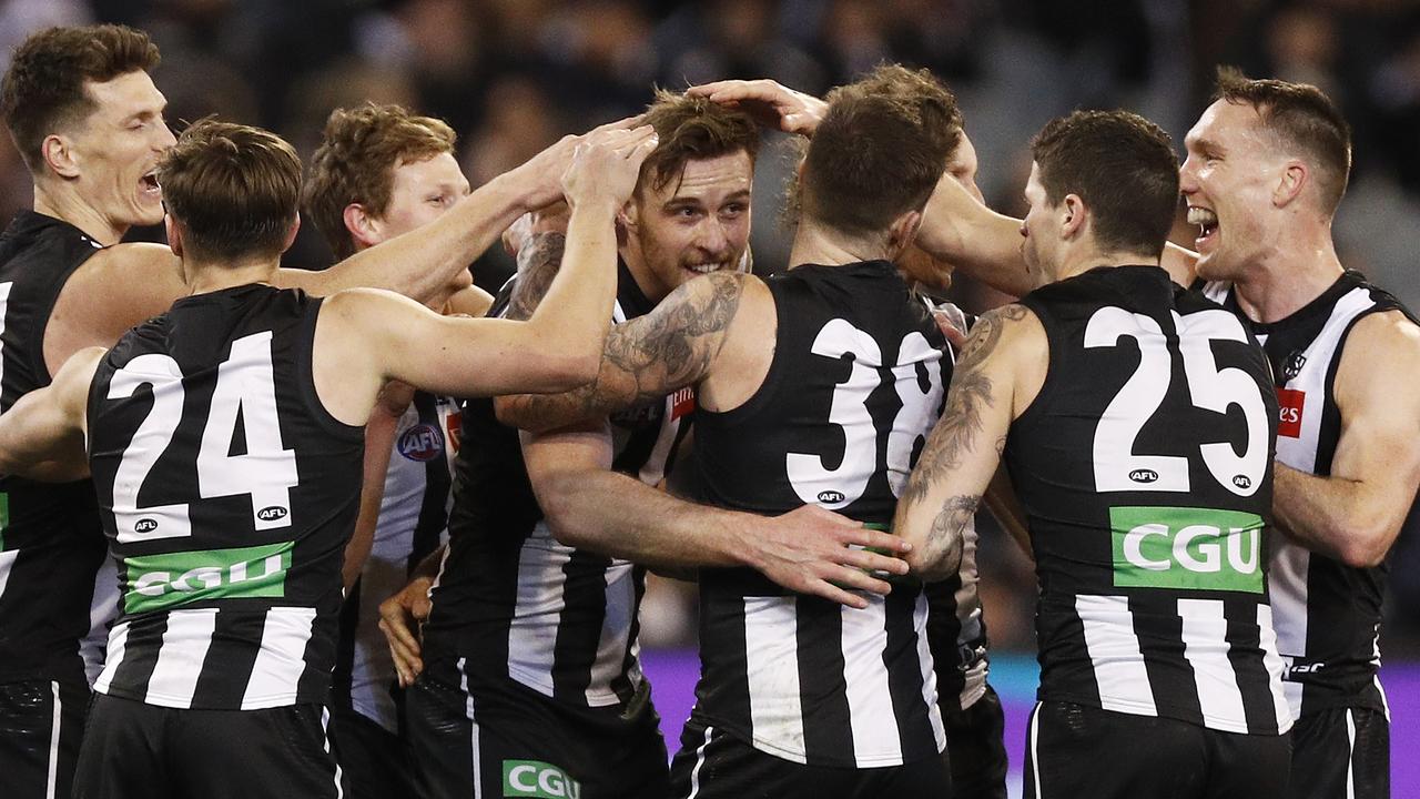 Jordan Roughead is feeling the love at Collingwood. Photo: Daniel Pockett/Getty Images