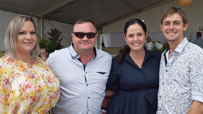 Emily, Chris, Kelly and Ben at the Rockhampton Jaguar Land Rover Pop-Up Polo on June 3, 2023. Picture: Aden Stokes