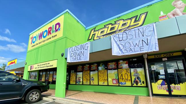 Toyworld in Berrimah was due to close down by the end of February. Picture: Natasha Emeck