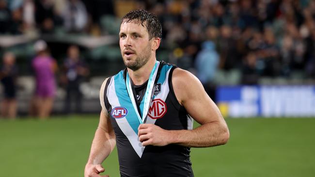 Travis Boak is one win away from making another grand final. Picture: Getty Images