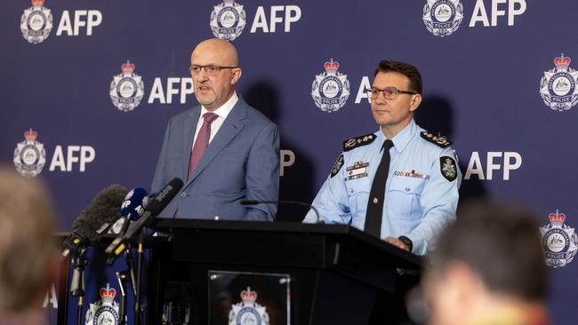 AFP Commissioner Reece Kershaw and ASIO Director-General Mike Burgess. Picture: Supplied