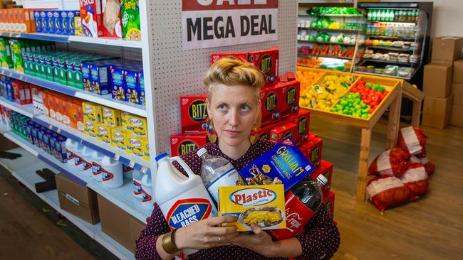 Robin Frohardt, creator of The Plastic Bag Store, which will feature in the 2021 Adelaide Festival. Picture: Johnny Andrews