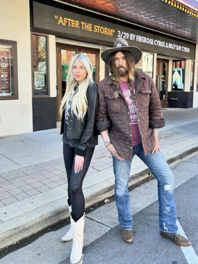 Billy Ray Cyrus and his estranged wife, Firerose. Picture: Instagram