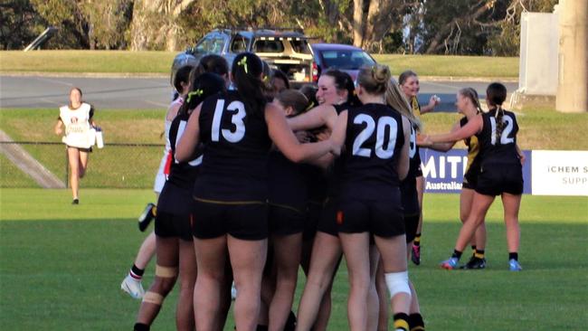 Time to celebrate - the Tweed Coast NR Tigers had a grand final win.