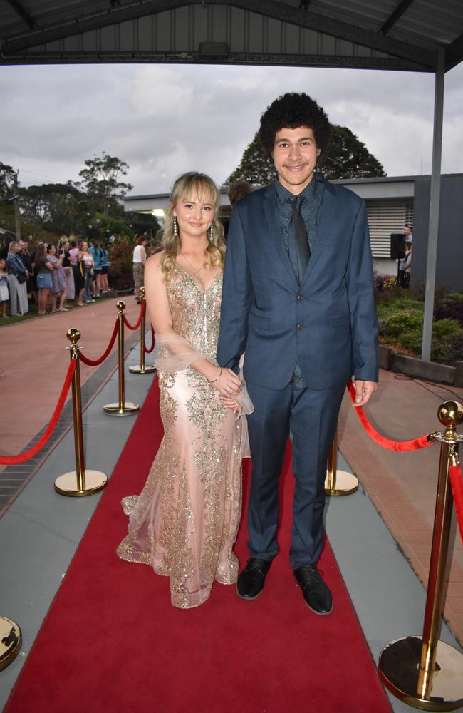 Students arrive at Noosa District State High School formal.