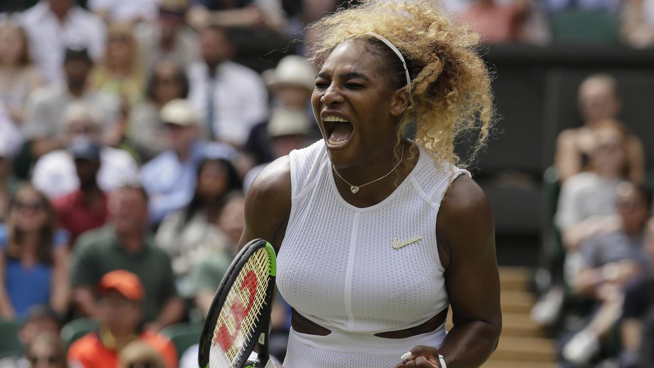 Serena Williams let out all of her emotions after advancing to the semi-finals.